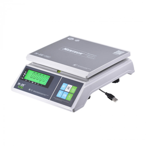 Порционные настольные весы M-ER 326 AFU-15.1 "Post II" LCD USB (двойной дисплей) купить по низкой цене | МАКСПРОФИТ