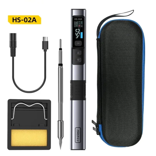 Интеллектуальный паяльник FNIRSI HS-02A-blue купить по низкой цене | МАКСПРОФИТ